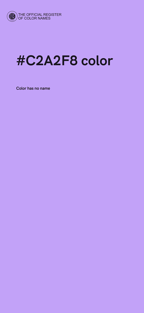 #C2A2F8 color image