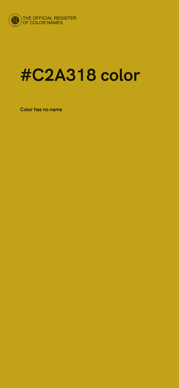 #C2A318 color image
