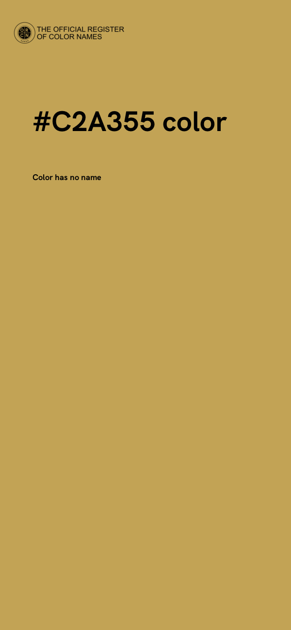 #C2A355 color image