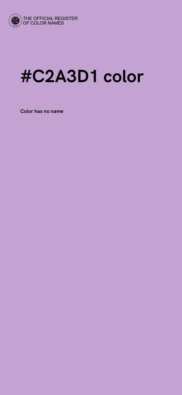 #C2A3D1 color image
