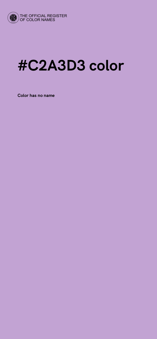 #C2A3D3 color image