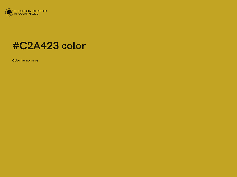 #C2A423 color image