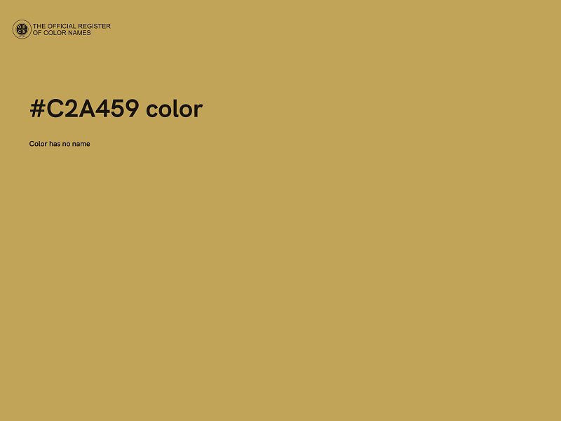 #C2A459 color image