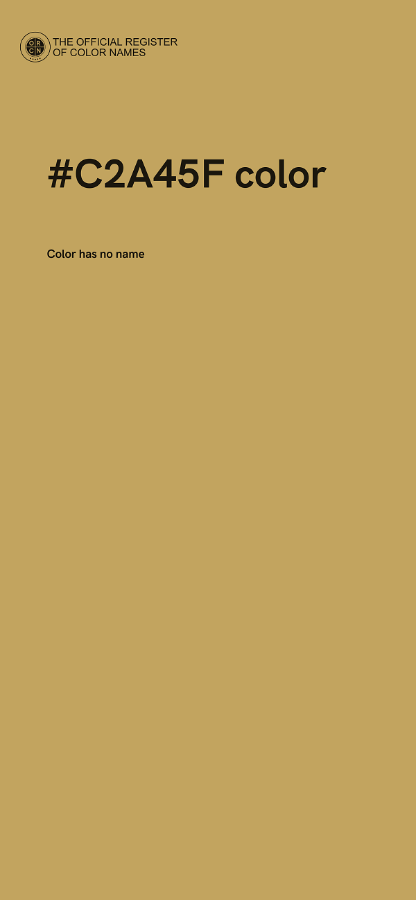 #C2A45F color image