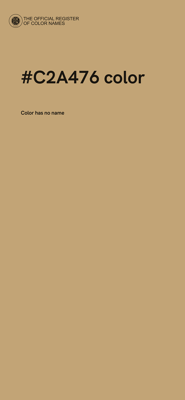 #C2A476 color image