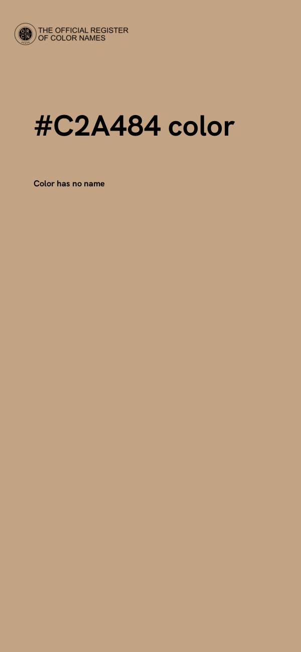 #C2A484 color image