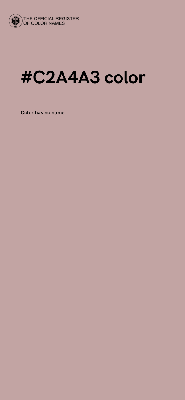 #C2A4A3 color image