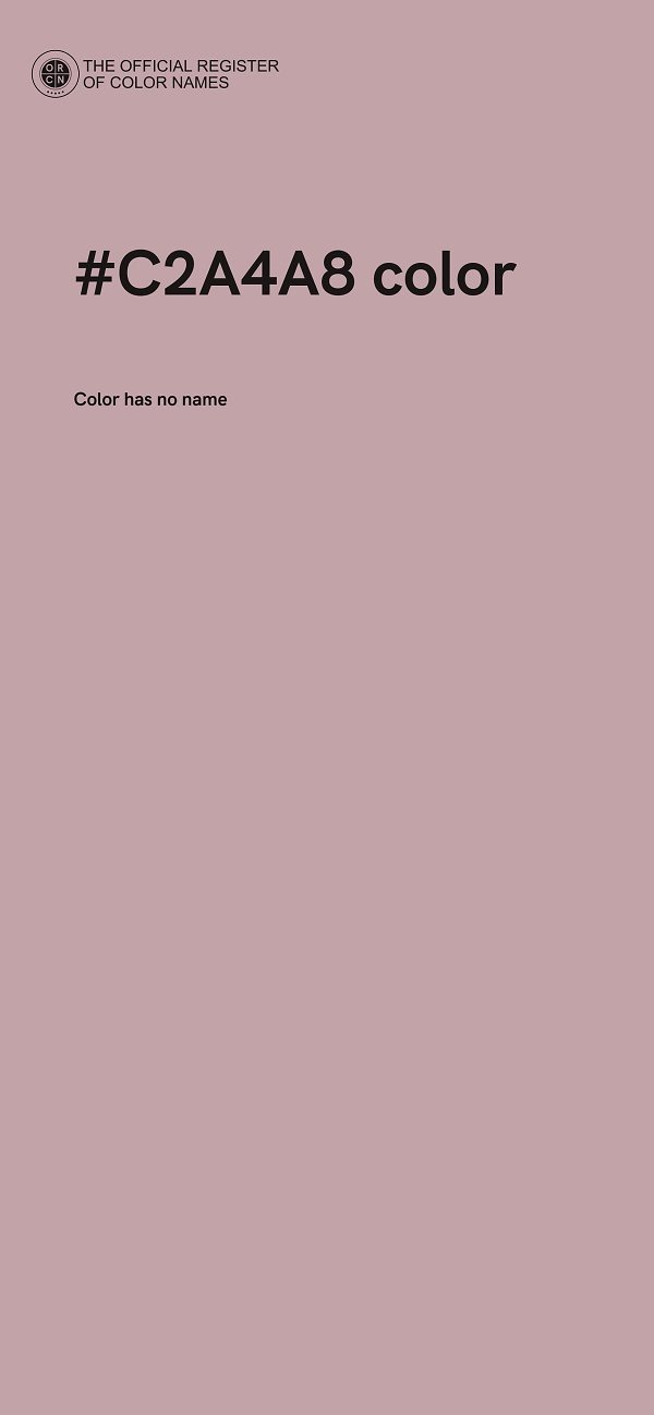 #C2A4A8 color image