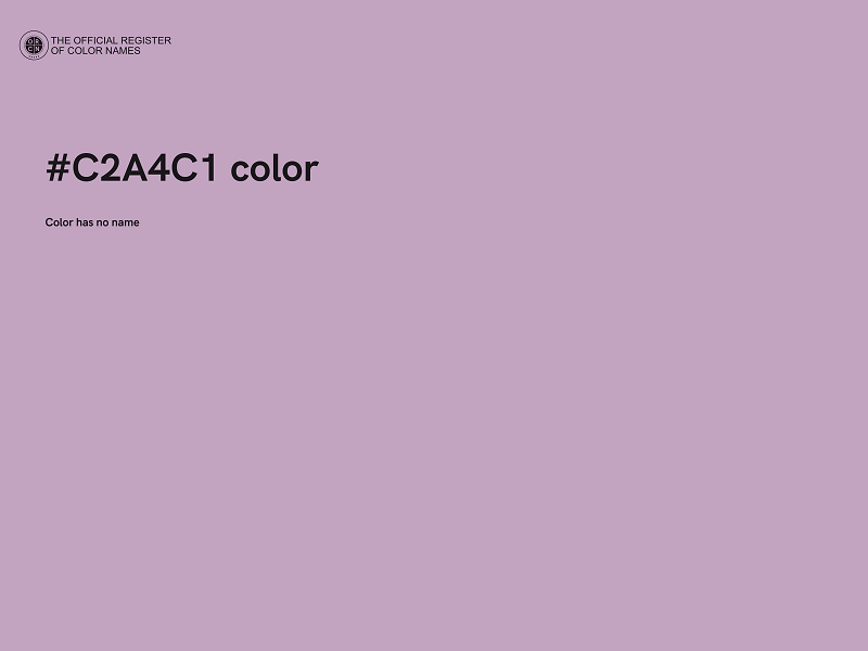 #C2A4C1 color image