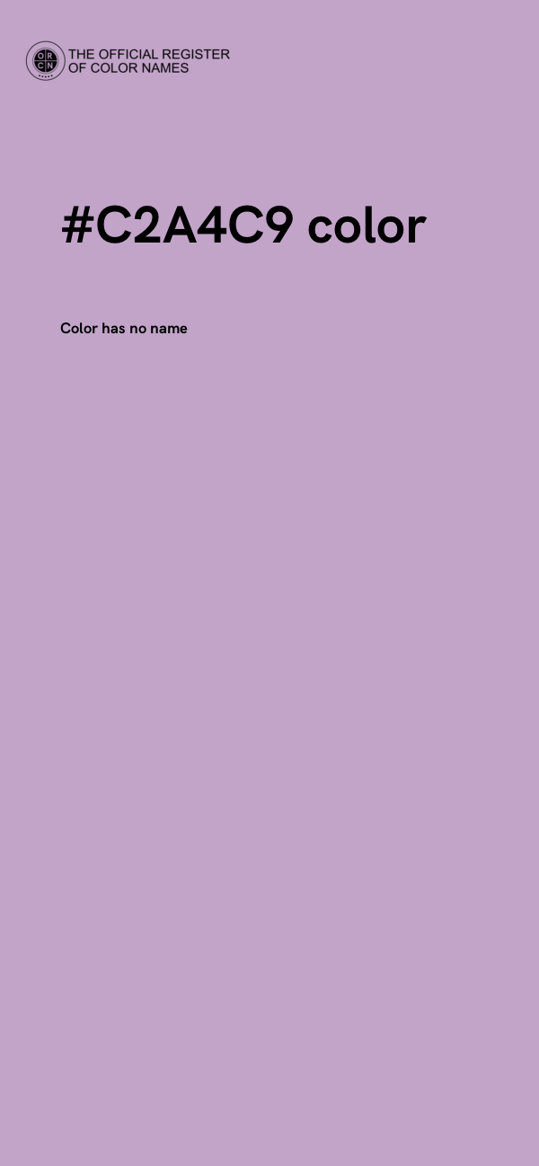 #C2A4C9 color image
