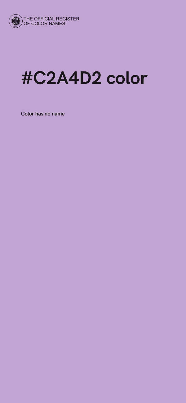 #C2A4D2 color image