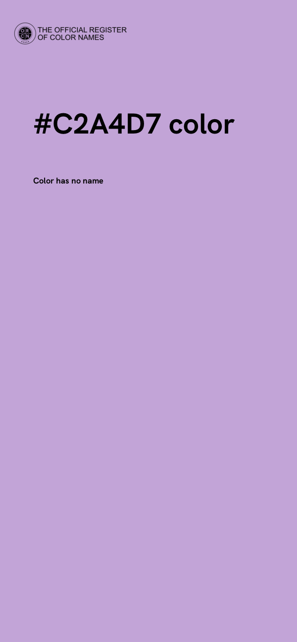 #C2A4D7 color image