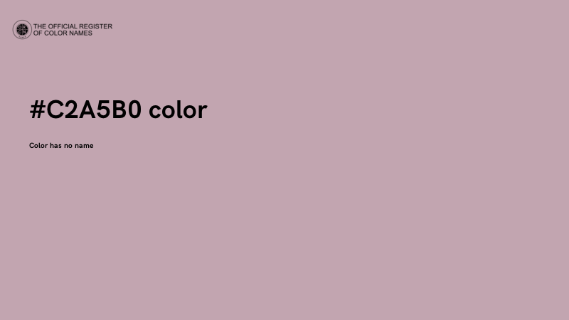 #C2A5B0 color image