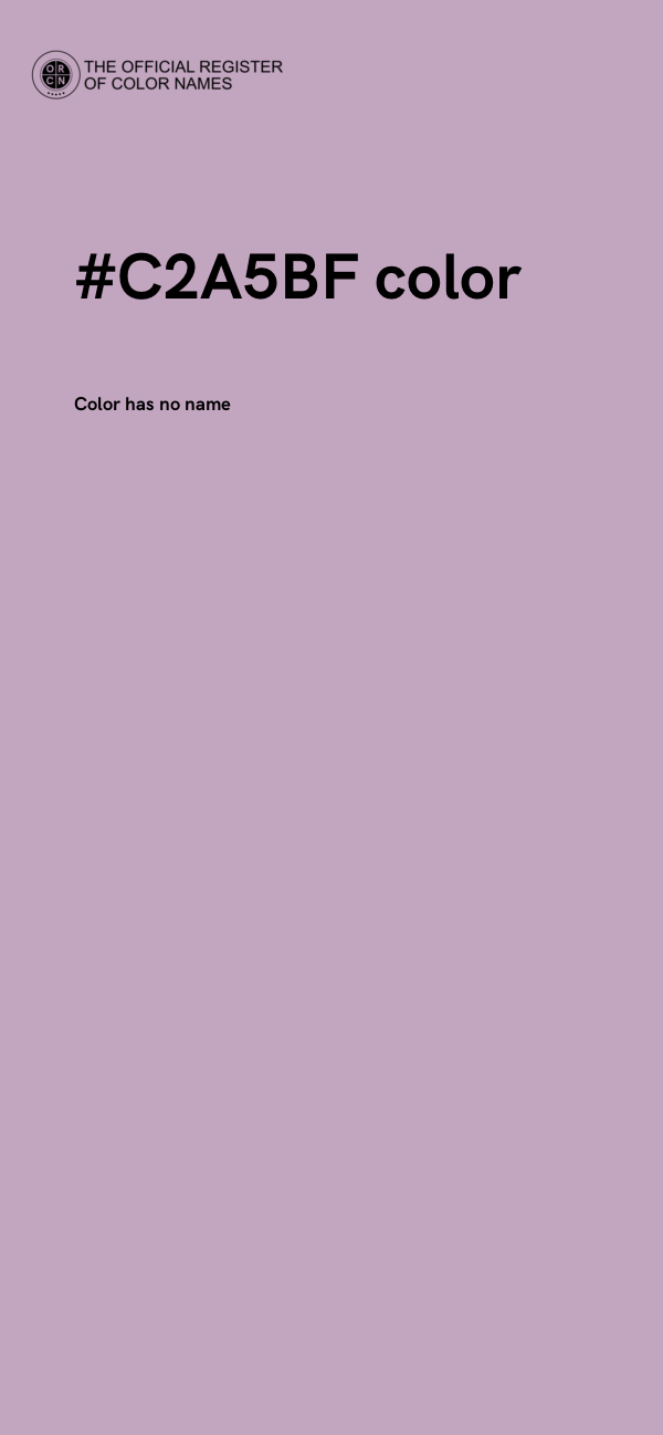 #C2A5BF color image