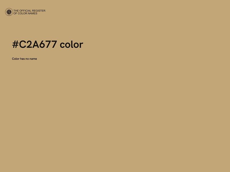 #C2A677 color image