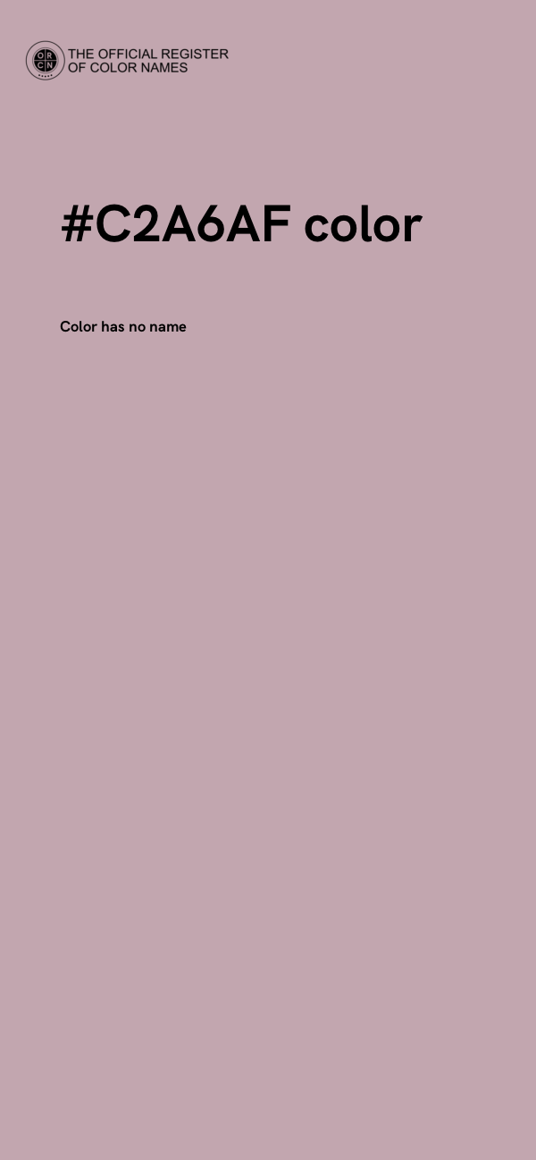 #C2A6AF color image