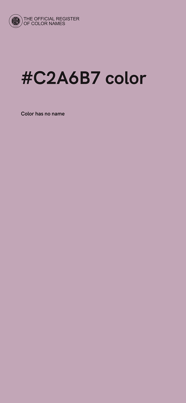 #C2A6B7 color image