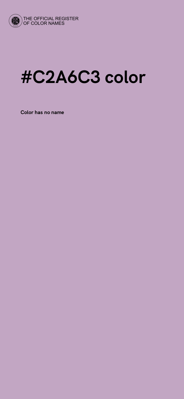 #C2A6C3 color image