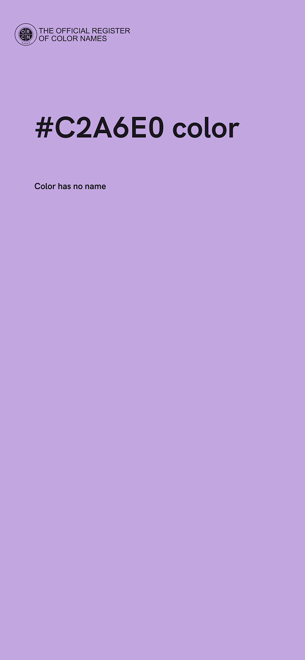 #C2A6E0 color image