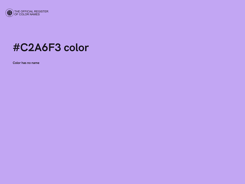 #C2A6F3 color image