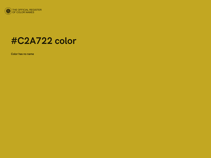 #C2A722 color image