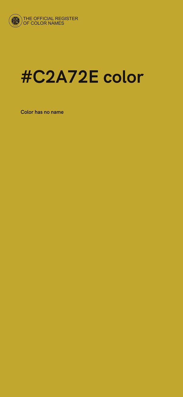 #C2A72E color image