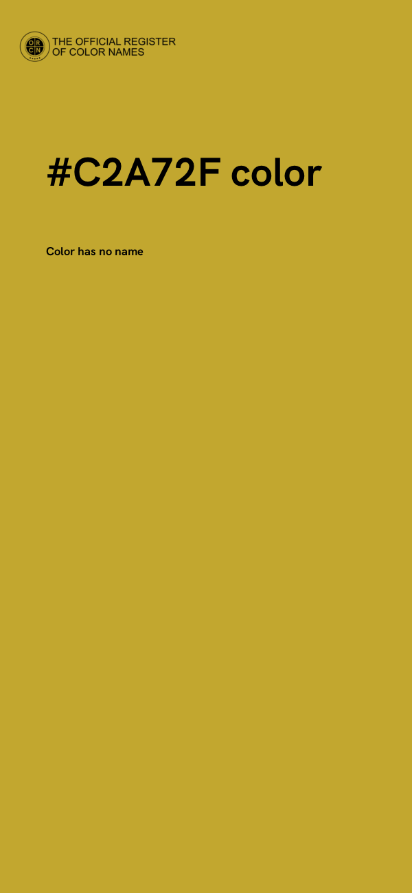 #C2A72F color image