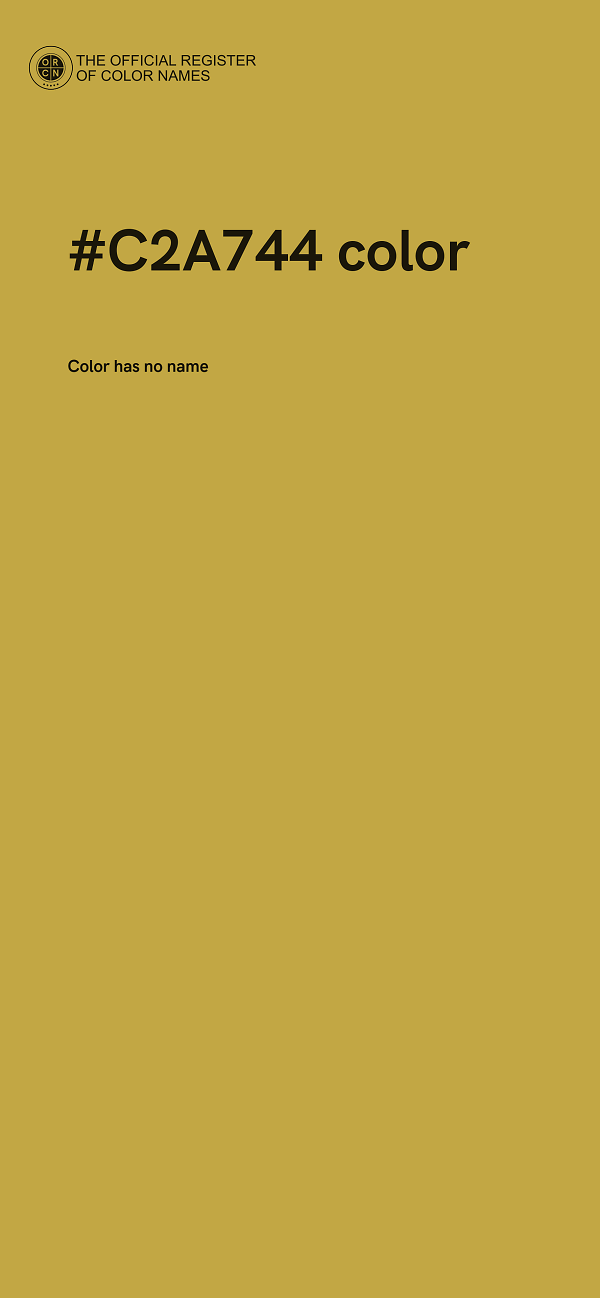 #C2A744 color image