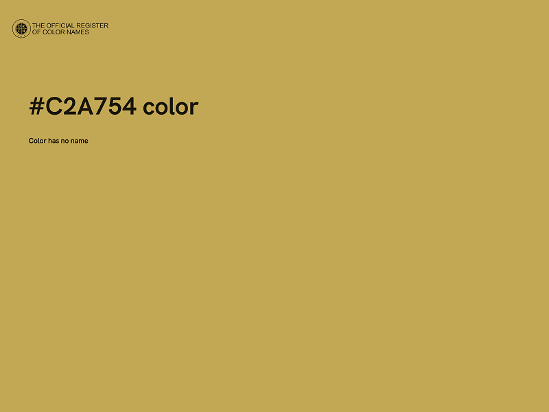 #C2A754 color image