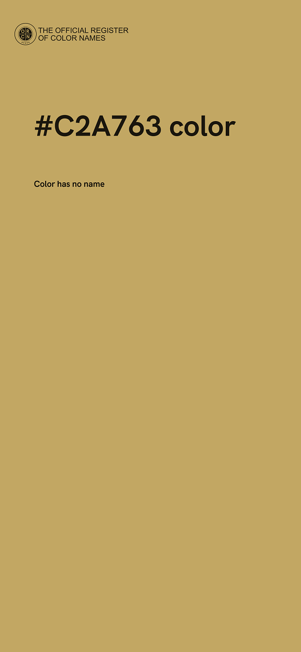 #C2A763 color image