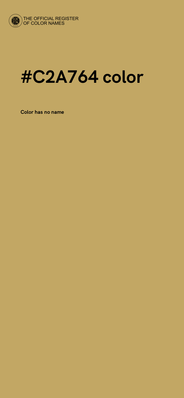 #C2A764 color image