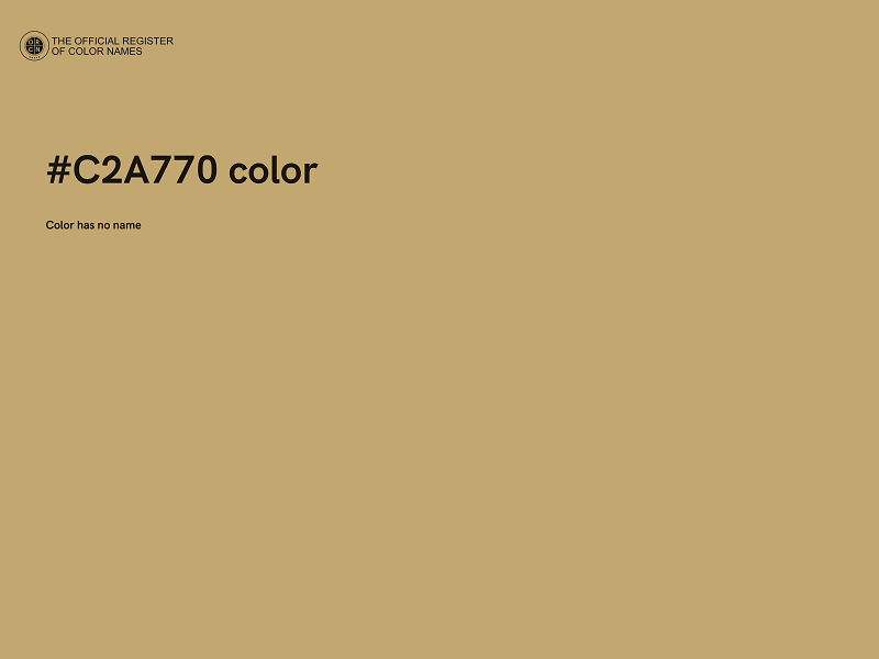 #C2A770 color image