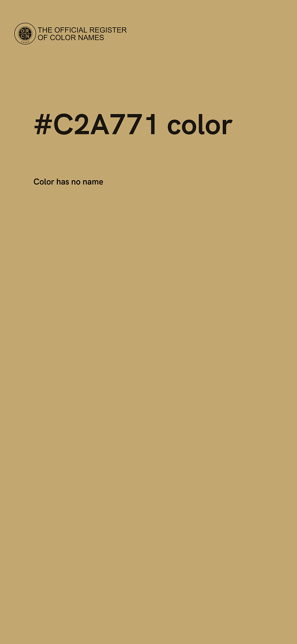 #C2A771 color image