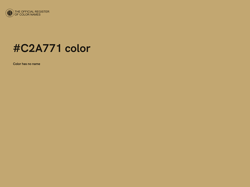 #C2A771 color image