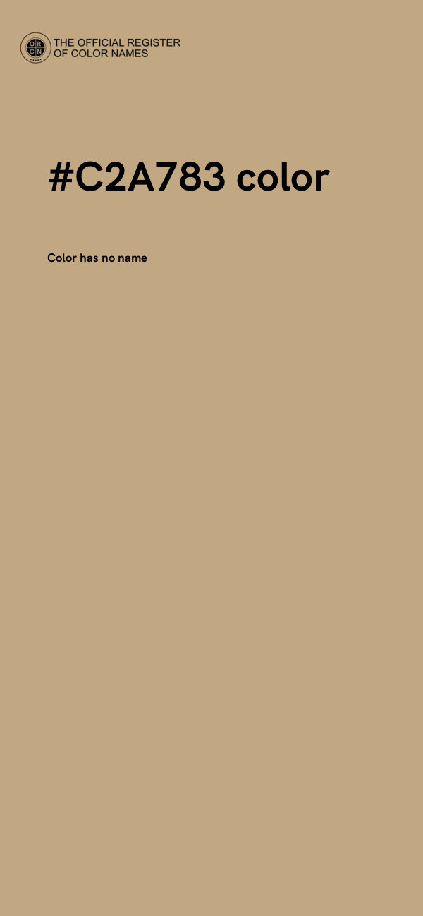 #C2A783 color image