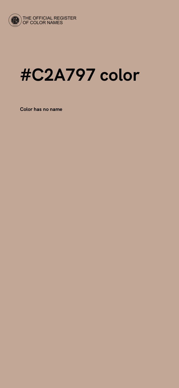 #C2A797 color image