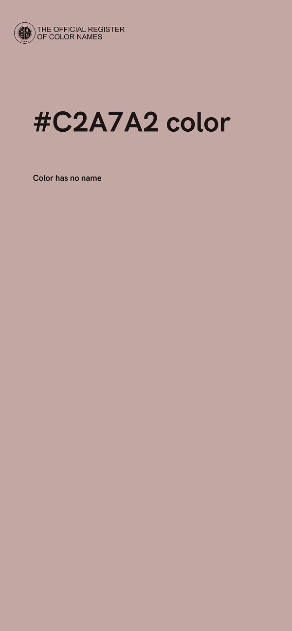 #C2A7A2 color image