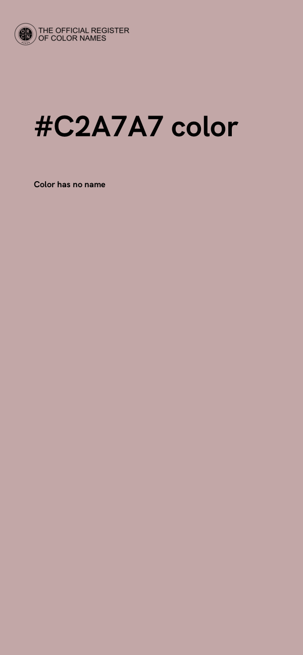#C2A7A7 color image