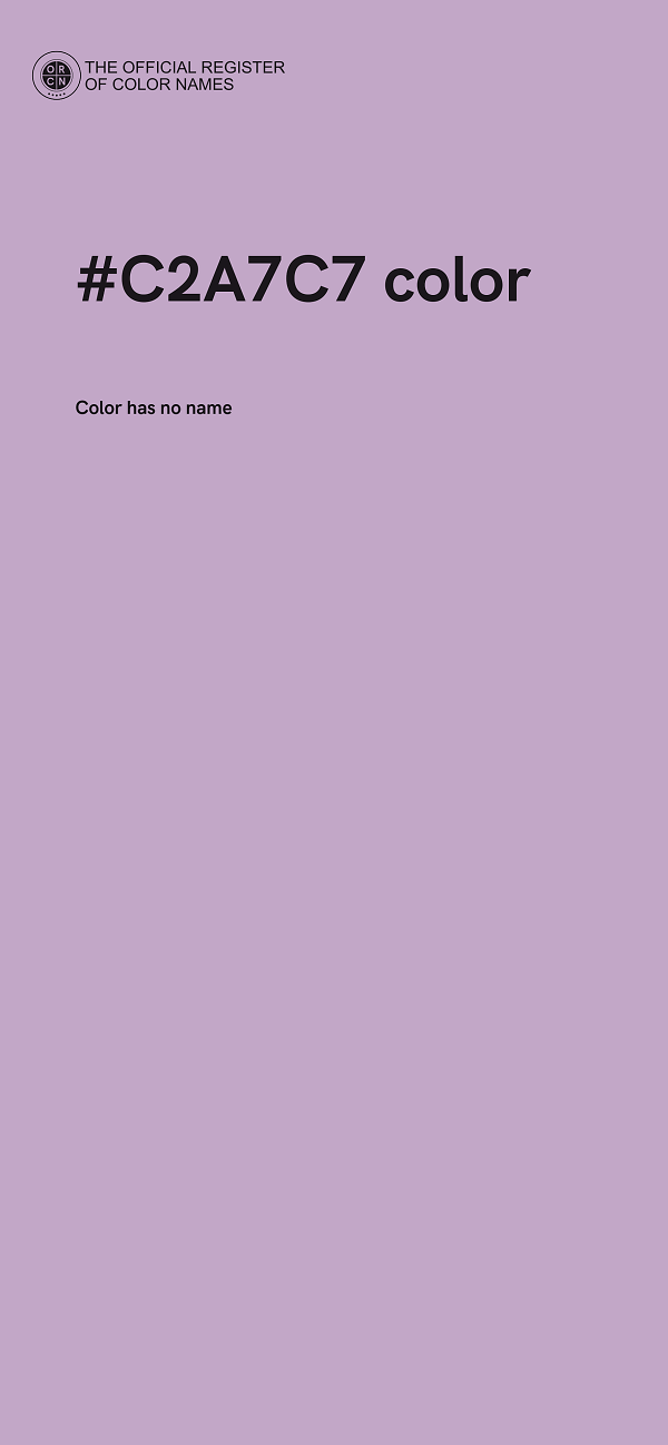 #C2A7C7 color image
