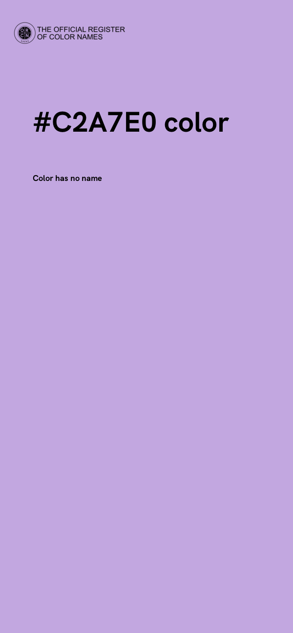 #C2A7E0 color image