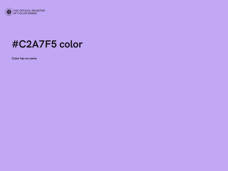 #C2A7F5 color image