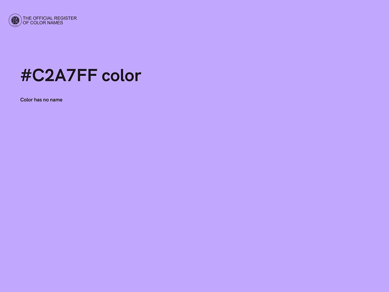#C2A7FF color image