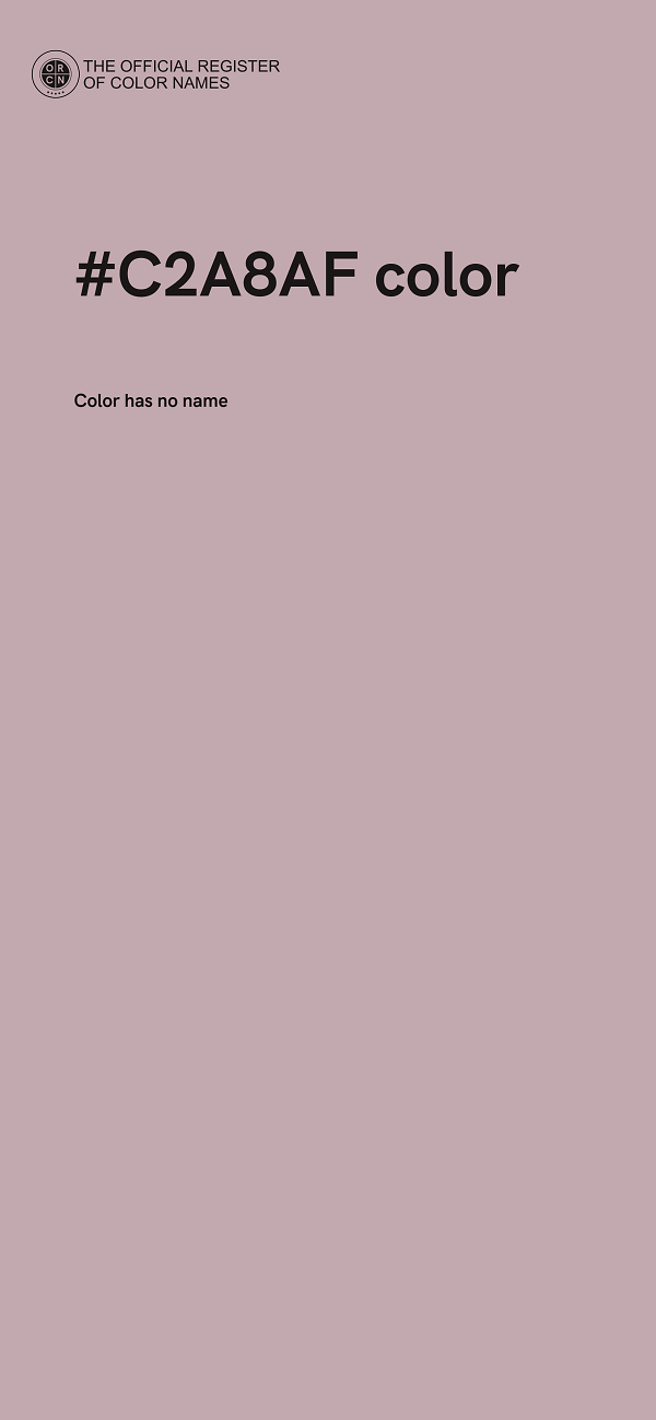 #C2A8AF color image