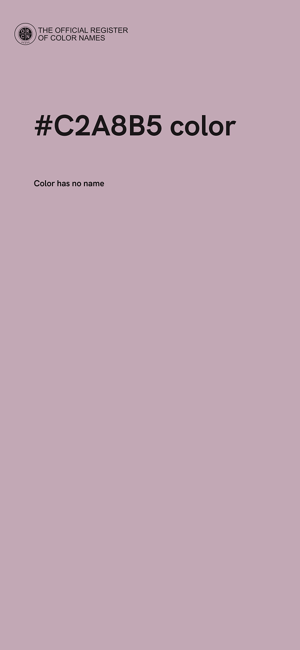 #C2A8B5 color image