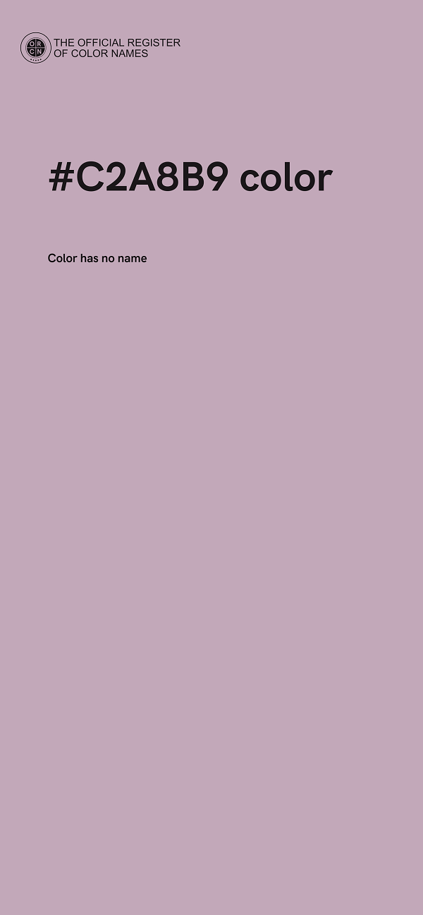 #C2A8B9 color image