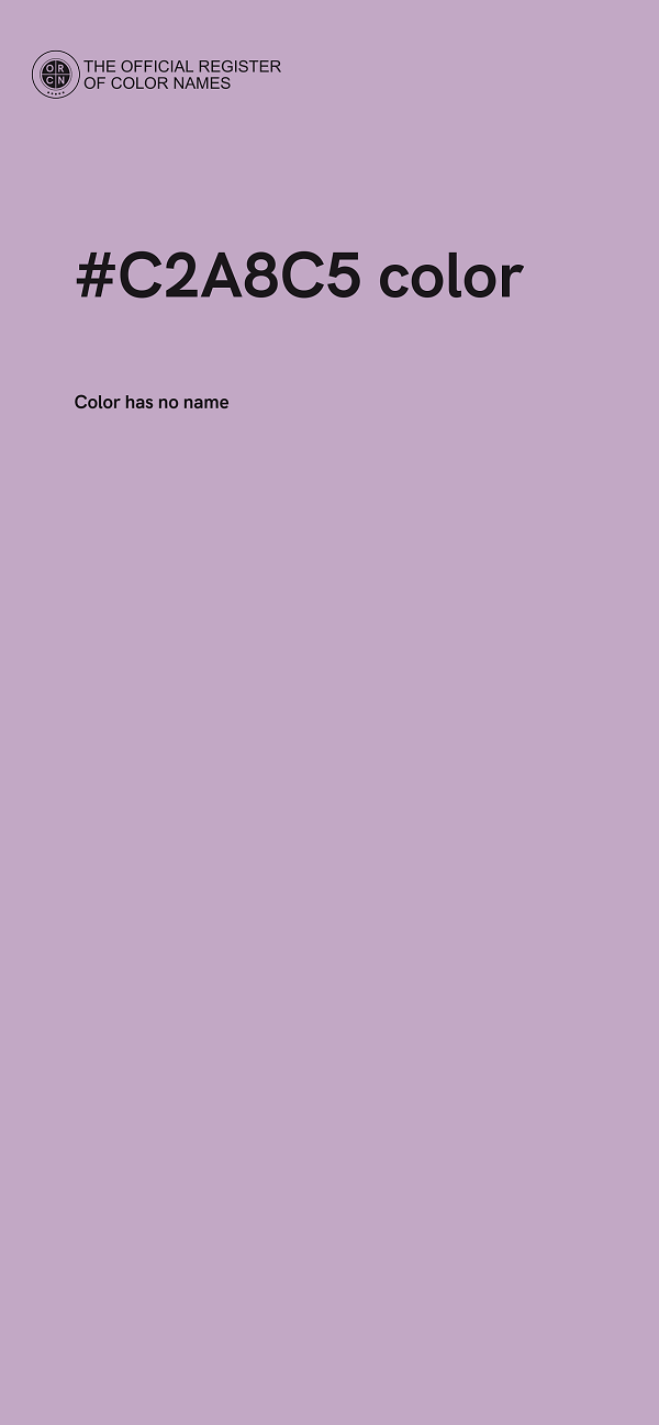 #C2A8C5 color image