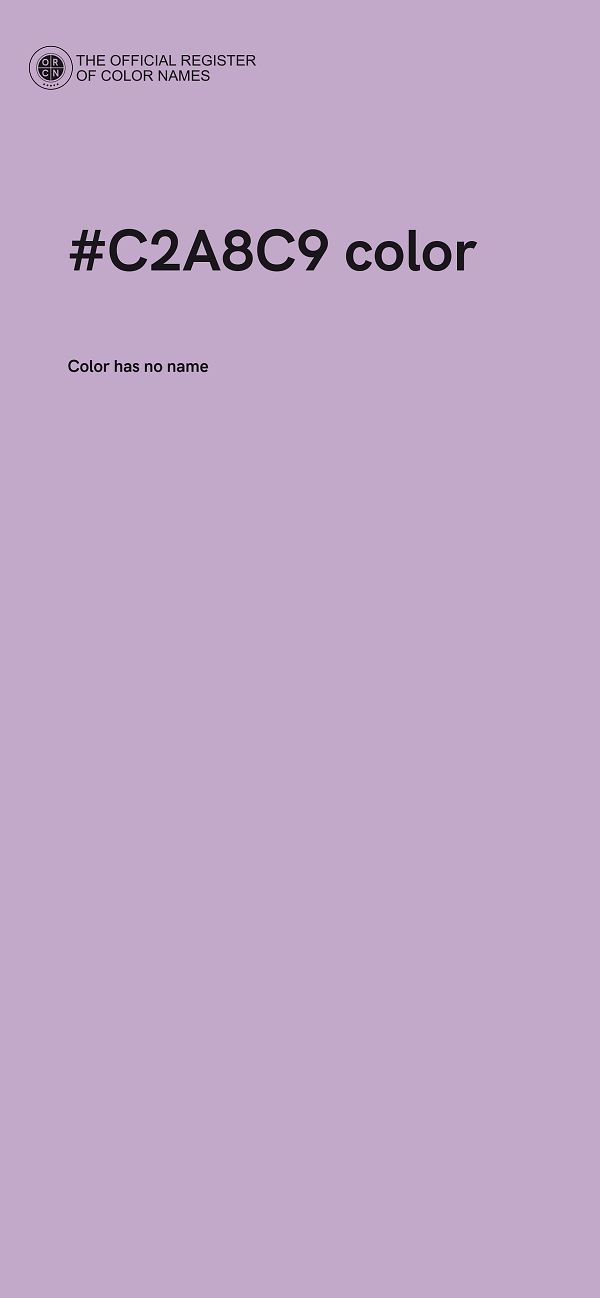 #C2A8C9 color image