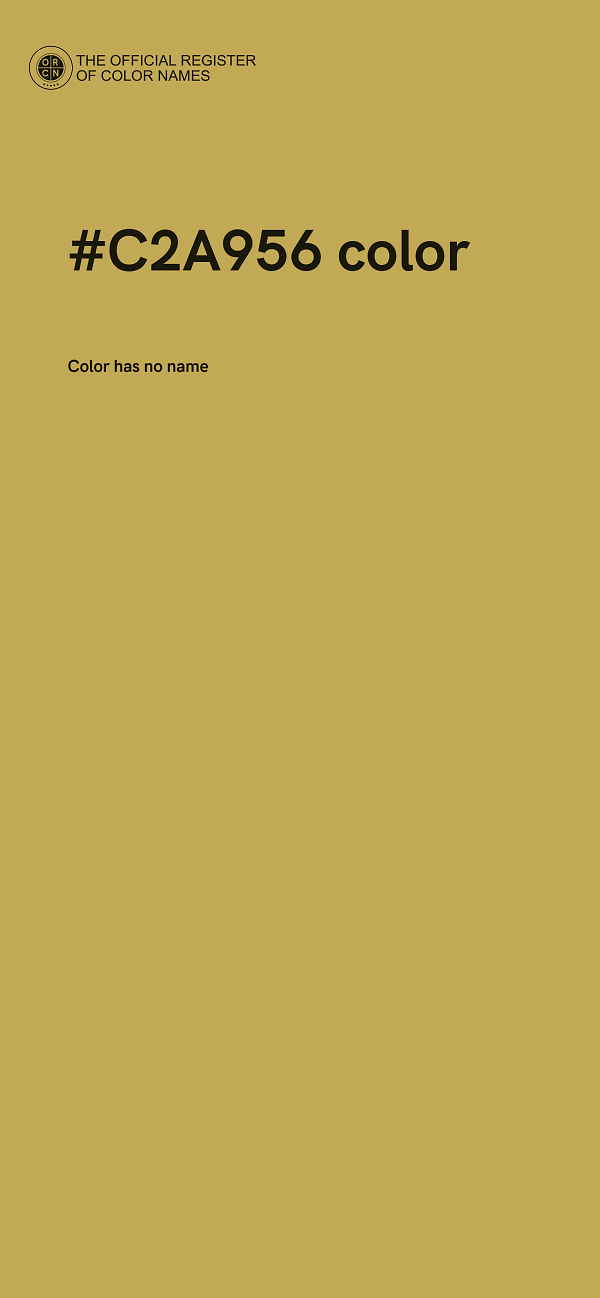 #C2A956 color image