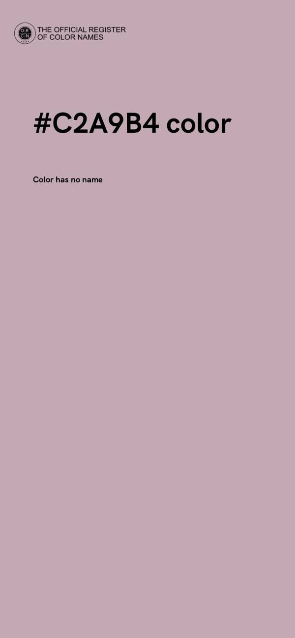 #C2A9B4 color image