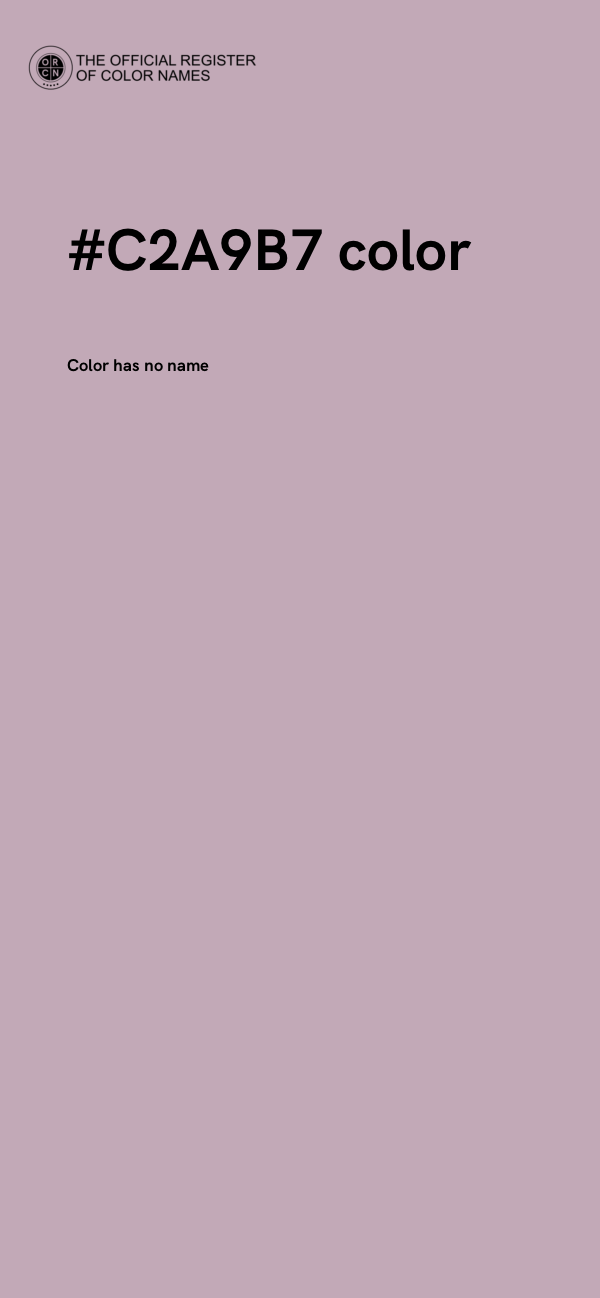 #C2A9B7 color image